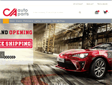 Tablet Screenshot of caautoparts.com